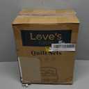 Love's cabin King Size Quilt Set Blue Bedspreads - Soft Bed Summer Lightweight Bedspread Comforter - Modern Style Coin Pattern Coverlet for All Season - 3 Pieces (1 Quilt, 2 Pillow Shams)