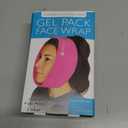 LotFancy Face Ice Pack Wrap with 4 Reusable Hot Cold Therapy Gel Packs, Pain Relief for TMJ, Wisdom Teeth, TMD, Oral and Facial Surgery, Dental Implants, Pink