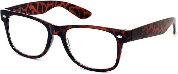 Calabria R7958 Retro Specs Designer Reading Glasses Mens Womens Trendy Classic Vintage Eyeglasses Lightweight Spring Hinged