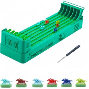 Electronic Horse Race Board Game, Horse Racing Table Games, Desktop Derby 6-Horse Racing Game,Portable Family Party Entertainment Games (Screwdriver Attached)