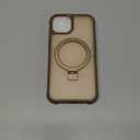 Magnetic Compatible with iPhone 14 Case with Stand [Military Grade Drop Tested][Compatible with Magnet] Ring Translucent Slim Hard Back Soft Edge, Desert Gold