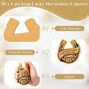 Hushee 50 Sets Wedding Favors for Guests Coasters Bulk Include Cast Iron Lucky Horseshoes Coasters and Thank You Cards and Organza Bags Wedding Gifts Bridal Shower Favors Party Souvenirs