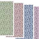 Pack of 3, Puocaon Transfer Paper for Polymer Clay - Baroque Design Clay Transfer Paper for Earrings Jewelry Making