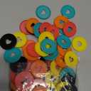 60 Pcs Plastic Loose Leaf Binder Discs, 6 Colors Discbound Expansion Discs Heart Binder Rings for for Add Extra Pages, Notes or Artwork (35mm)