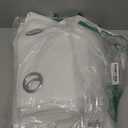 NICETOWN 100% Blackout Window Curtain Panels, Cold and Full Light Blocking Drapes with Black Liner for Nursery, 84 inches Drop Thermal Insulated Draperies (White, 2 Pieces, 52 Wide Each Panel)