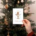 2 x Christmas Cards With Envelopes & Matching Stickers, 20 Pack, 10 Personalized Designs, 4" X 6",Funny Boxed Christmas Greeting Cards,Happy Holiday Xmas Card