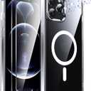LeYi for iPhone-12-Pro-Max Case Clear: Compatible with Magsafe[ Screen Protector X2+ Camera Cover X2] iPhone12 Promax Cases Funda para i 12Pro Max Magnetic Protective Heavy Duty Slim, Transparent
