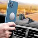 eSamcore Phone Holder for Car - Magnetic Car Phone Mount for Vehicle Dashboard, [Double 360 Adjustable Stand] Cell Phone Automobile Cradles with Strong Magnets for iPhone