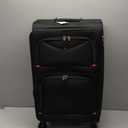 Softside Expandable Luggage with 4 Spinner Wheels, Durable Checked-Luggage Suicase (Black, 29-Inch)