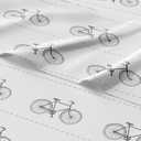 Kids Bikes Queen 4 Piece Sheet Set - Boys, Girls, Teens, Toddler - Easy Fit Deep Pockets - Breathable, Hotel Quality Bedding Sheets - Machine Washable - Wrinkle Free - Cute, Cozy, Soft - CGK Linens