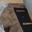 CANMOV Large Power Lift Recliner Chairs with Massage and Heat for Elderly, Heavy Duty and Safety Motion Reclining Mechanism Electric Wide Recliners with USB Ports, 2 Hidden Cup Holders,Brown