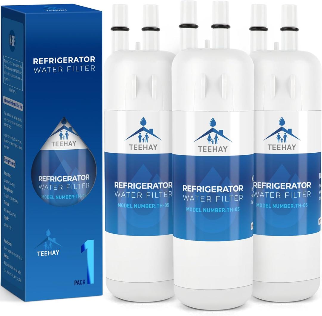 TEEHAY W10295370A Water Filter Replacement, Compatible with Whirlpool EDR1RXD1, EDR1RXD1B, EveryDrop Filter 1, W10295370, Whirlpool WHR1RXD1, KitchenAid KAD1RXD1, P8RFWB2L, P8WB2L, 3 Pack