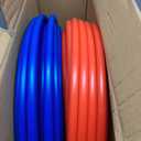 PEX Pipe 1/2 Inch 100ft 2 Rolls PEX Tubing EVOH Pex-B Pipe Non Oxygen Barrier Durable Leakage-Proof Flexible for Residential Water Lines in Homes pex Radiant Heat Tubing(Red+Blue)