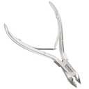 Professional Cuticle Trimmer Nail Cuticle Cutter Stainless Steel Cuticle Nippers with Sharp Blades Clippers Manicure Tools Double Spring for Nail Care Pedicure Nail Tool (Silver)