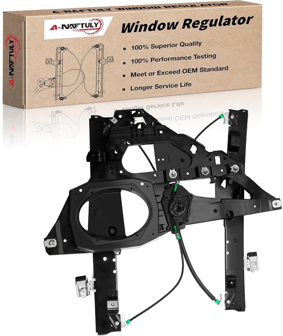 749-543 Front Passenger Side Power Window Regulator with Panel Without Motor Fits for Ford Expedition Lincoln Navigator 2007 2008 2009 2010 2011 2012 2013 2014 2015 2016 2017