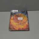 Rotating Case for iPad (A16) 11th/10th Generation 10.9'' inch 2025/2022, PU Leather Folding Stand Multiple Viewing Angles Protective Cover, Auto Sleep/Wake, Basketball ice and fire