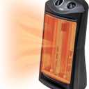 EZ-HEAT 1,500-Watt Radiant Quartz Tower Space Heater with Dual Heating Settings, Adjustable Thermostat, Overheat Protection, Safety Tip Over Switch, MG-QGW15-607
