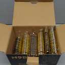 N9R 120PCS Gold Plastic Silverware, Disposable Silverware Include 40 Forks, 40 Spoons, 40 Knives, Gold Cutlery Set Disposable for Party, Wedding and Daily Use