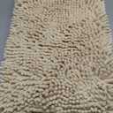 H.VERSAILTEX Bathroom Rugs Bath Mats Non Slip Chenille Bathroom Runner Rug 24x47 Extra Soft and Absorbent Shaggy Rugs Washable Dry Fast Plush Area Carpet Mats for Bath Room, Tub - Ivory