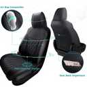 RAV4 Seat Covers - Custom Fit Seat Covers for Toyota RAV4 2019-2025 Hybrid XLE LE Limited XLE Premium (Not for XSE/SE Hybrid) - Leather RAV 4 Seat Cover Full Set Waterproof - Black