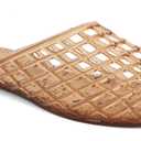 MIA Women's Darby Flat Jelly Sandal, Tan, Size 9