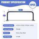 4-Rung Window Well Ladder, Heavy Duty Steel Ladder, Adjustable Basement Egress Ladder, Multi-Purpose Wall Muonted Ladder for Home Safety, Rv Ladder,700LBS