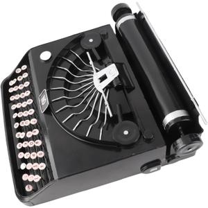 Type Writer, Black Retro Vintage Typewriter Model Typewriter Type Writing Machine Manual Props Model Retro Decoration Ornaments for Movie Props Home Cabinet Decor Ornaments