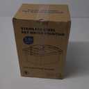 Dog Water Fountain 2 Gal, Stainless Steel Dog Water Fountain for Large Dogs Multi-Cats, Pet Water Fountain with Big Window, Super-Quiet Pump, Indoor Automatic Dog Water Bowl Dispenser Fountain Filters