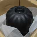 Worth Garden 2-Pack Plastic Urn Planters for Outdoor Plants, 22'' Black Tall Round Classic Resin Traditional Flower Pots - 15 in. Dia Large Imitation Stone Decorative Pot Patio Deck Front Porch