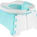 Jool Baby Portable Potty Training Chair with Travel Bag and 30 Liners, Foldable, Indoor/Outdoor Use, Camping (Aqua)