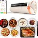 Monteka Warming Mat for Food 37"15", Electric Warming Trays with APP & Button Control, Silicone Fast Heating Mat for Countertop, Rollable Dishwasher Safe Food Warmer for Parties Buffets Home Travel