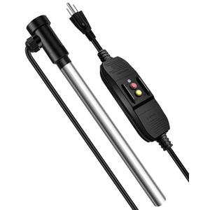 1800W Immersion Water Heater with Plug, Submersible Water Heater for Bathtub Pool Water Tank Cattle Trough, Portable Hot Tub Heater 1800W Immersion Water Heater with Plug, Submersible Water Heater for Bathtub Pool Water Tank Cattle Trough, Portable Hot Tub Heater