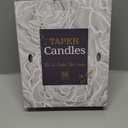 36 Pack Ivory White Taper Candles, 7-8 Hours Burn Time, Unscented, Smokeless and Dripless, 0.8 x 10 Inch Dinner Candle Set for Household, Wedding, Party and Home Dcor Candlesticks