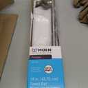 Moen Preston Collection Brushed Nickel 18-Inch Single Bathroom Towel Bar, DN8418BN