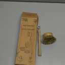 eplanita Natural Dish Brush, 3 Replacement Heads, Kitchen Eco Bamboo Scrubber Brushes, Extra Plant Sponge, Plastic Free Washing Up, Zero Waste Cleaning