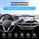 Canvcle Screen Protector for 2024-2026 BMW X5 X6 X7 i7/2022-2025 2026 i4 iX 14.9 Inch Navigation + 12.3 Inch Dash Screen, Tempered Glass Touchscreen Protector Navigation Screen Cover Protective Film