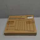 Kitsure Large Bamboo Silverware Organizer - Expandable Drawer Organizer for Utensil, Cutlery and Flatware, Kitchen Storage Solution with 6 to 8 Slots, Natural, 18.7"  12.8"  1.8"