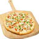 Pizza Peel 16inch, Bamboo Board Pizza Paddle Spatula Serving Board, Oven Accessory for Baking Transferring Serving, Wood Cutting Board for Cheese Bread Fruit Vegetables