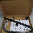 WOSIBO Three Span Deck Hook, 37 Inches Deck Bird Feeder Pole, Hanging Baskets Porch Multi-Hook for Deck Kit with Three Branches for Plant Hangers, Lanterns, Wind Chimes 