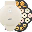 Dash MultiMaker Treat Maker System - Features Snap-and-Swap, Dishwasher Safe Plates - Makes Mini Donuts, Waffle Bites, and Mini Cupcakes - Cream