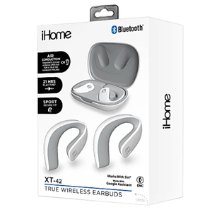 IHOME TW OPEN EAR EARBUDS Gray White