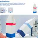 BESTOYARD Fishing Marker Buoys Floating Fish Label Ornament 2.75X2.75X10.23 Inch Nautical Buoy Decor for Mediterranean Style Wall and Window Hanging Beach Theme Home Decoration