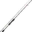 Sougayilang Fishing Rod, 2-Piece Graphite Composite Blank/Fiber Glass Spinning & Casting Rod with EVA Grip, Smooth Transition Fishing Pole (6'0")