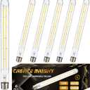 T30 Dimmable Tubular Led Bulbs Vintage Edison 4000K Long Bulbs 12W Led Filament Bulbs, E26 Base, 11.86 in, 6 Pack
