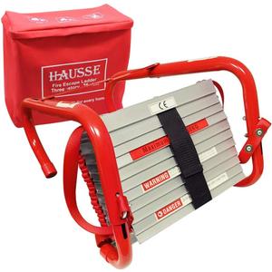 Hausse Retractable 3 Story Fire Escape Ladder, 25 Feet