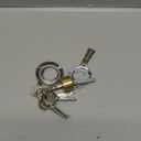 Brass Mortise Rim Cylinder Door Night Latch Lock Cross Shaped Nightlatch 6 Keys