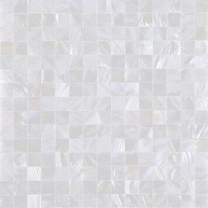Mother of Pearl Peel and Stick Backsplash Tiles, 12 in x 12 in Ivory White Self Adhesive Mosaic Shell Tiles for Kitchen, Bathroom Wall (10 Sheets, White Nature)
