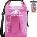 HEETA Dry Bag Waterproof for Women Men, 5L/10L/20L/30L/40L Roll Top Lightweight Dry Storage Bag Backpack with Phone Case for Travel Swimming Boating Kayaking Paddle Board Camping Beach Accessories