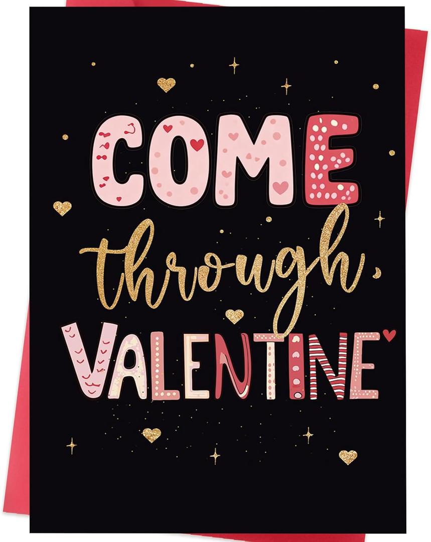 5 x Romantic Valentines Day Card for Boyfriend, Girlfriend, Husband, Wife Valentines Day Gifts for Him Her