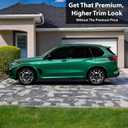 BOGAR TECH DESIGNS for BMW X5 2019-2026 Side Window Chrome Delete Precut Vinyl Trim Overlay, Gloss Black Blackout Appearance